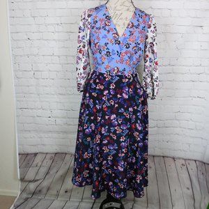 colorblock midi dress 1901